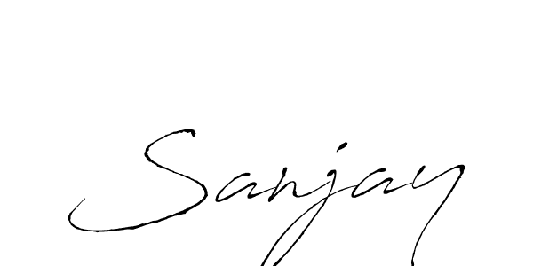 Create a beautiful signature design for name Sanjay. With this signature (Antro_Vectra) fonts, you can make a handwritten signature for free. Sanjay signature style 6 images and pictures png