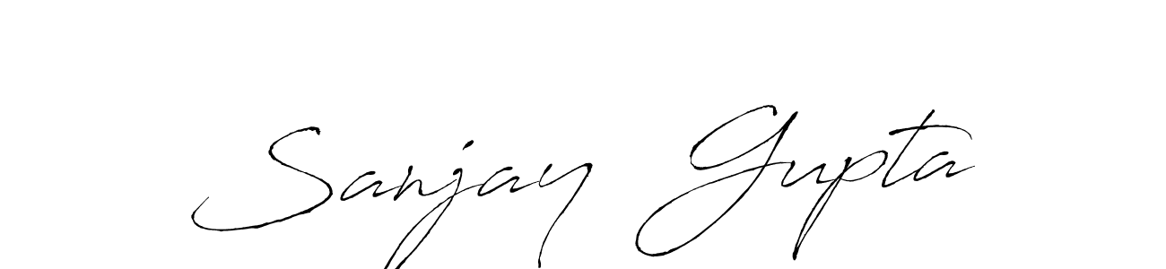 Create a beautiful signature design for name Sanjay  Gupta. With this signature (Antro_Vectra) fonts, you can make a handwritten signature for free. Sanjay  Gupta signature style 6 images and pictures png