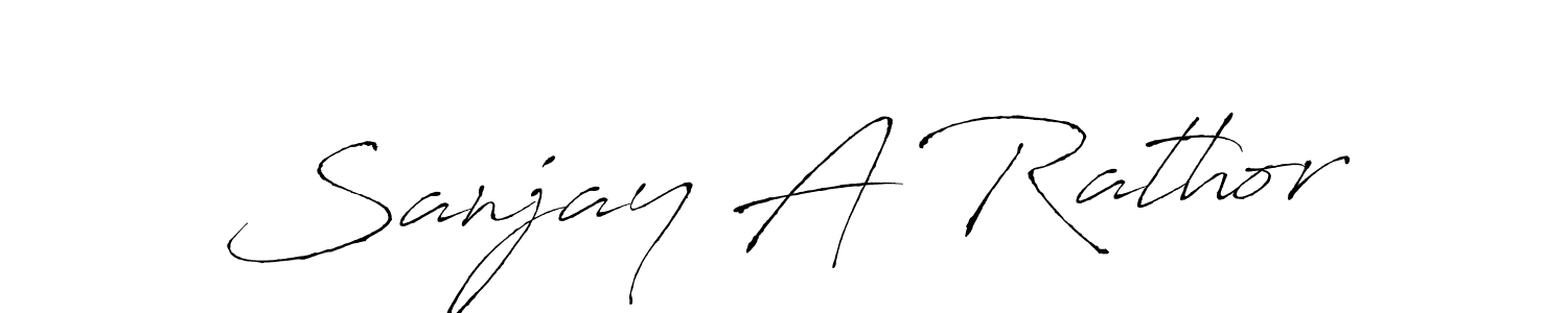 Create a beautiful signature design for name Sanjay A Rathor. With this signature (Antro_Vectra) fonts, you can make a handwritten signature for free. Sanjay A Rathor signature style 6 images and pictures png