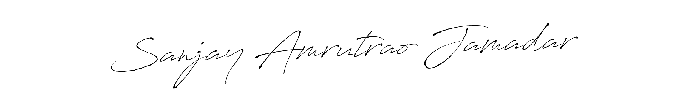 How to make Sanjay Amrutrao Jamadar signature? Antro_Vectra is a professional autograph style. Create handwritten signature for Sanjay Amrutrao Jamadar name. Sanjay Amrutrao Jamadar signature style 6 images and pictures png