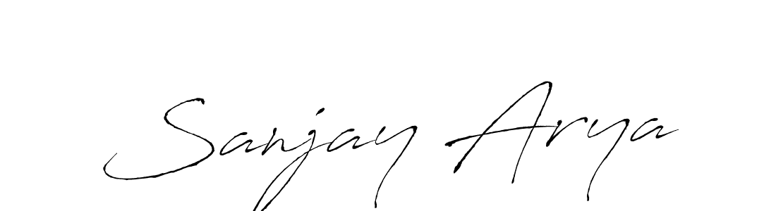 Sanjay Arya stylish signature style. Best Handwritten Sign (Antro_Vectra) for my name. Handwritten Signature Collection Ideas for my name Sanjay Arya. Sanjay Arya signature style 6 images and pictures png