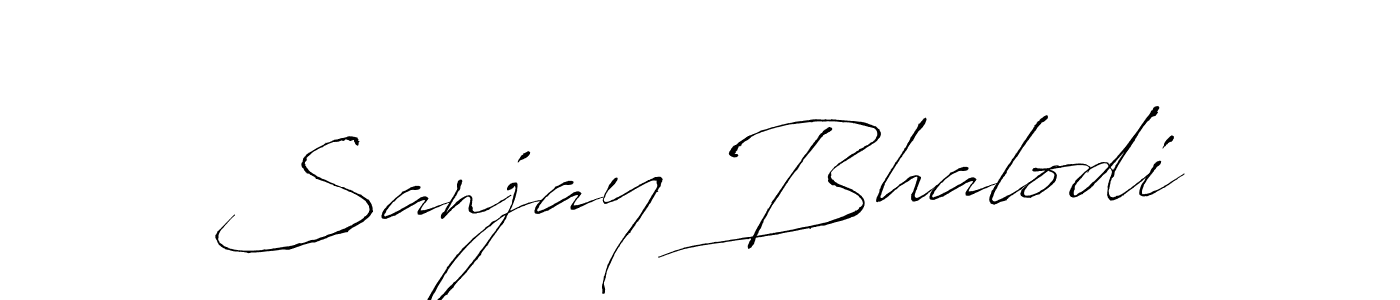 Sanjay Bhalodi stylish signature style. Best Handwritten Sign (Antro_Vectra) for my name. Handwritten Signature Collection Ideas for my name Sanjay Bhalodi. Sanjay Bhalodi signature style 6 images and pictures png