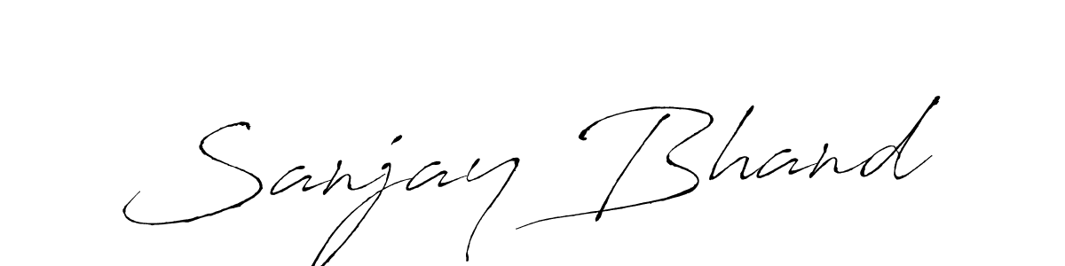 Make a beautiful signature design for name Sanjay Bhand. With this signature (Antro_Vectra) style, you can create a handwritten signature for free. Sanjay Bhand signature style 6 images and pictures png