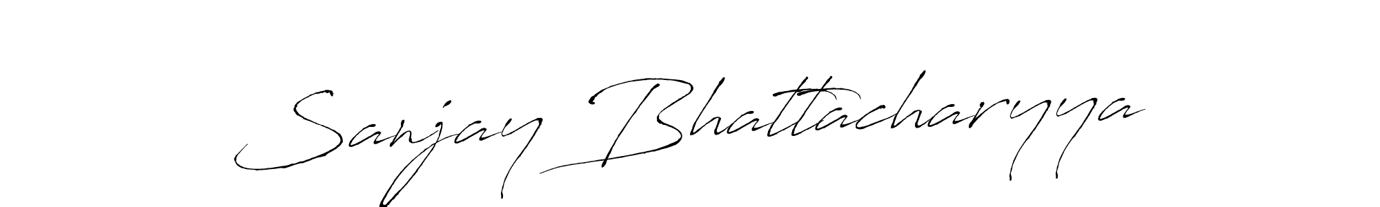 How to make Sanjay Bhattacharyya signature? Antro_Vectra is a professional autograph style. Create handwritten signature for Sanjay Bhattacharyya name. Sanjay Bhattacharyya signature style 6 images and pictures png