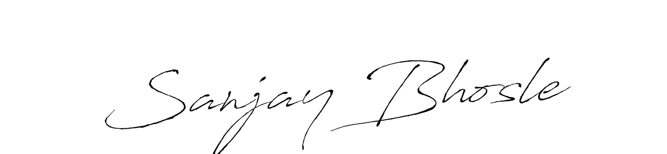 You should practise on your own different ways (Antro_Vectra) to write your name (Sanjay Bhosle) in signature. don't let someone else do it for you. Sanjay Bhosle signature style 6 images and pictures png