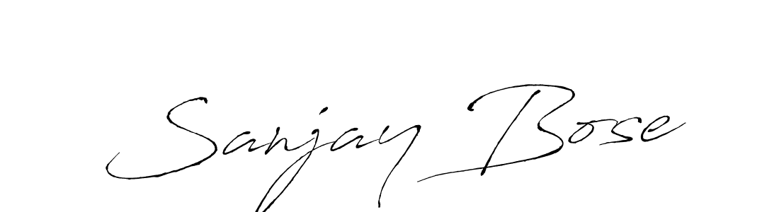 Use a signature maker to create a handwritten signature online. With this signature software, you can design (Antro_Vectra) your own signature for name Sanjay Bose. Sanjay Bose signature style 6 images and pictures png