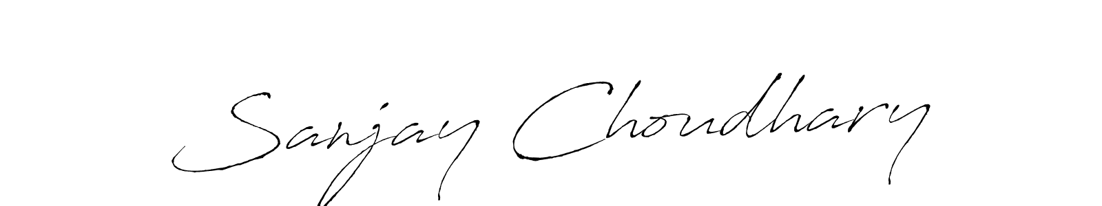 Sanjay Choudhary stylish signature style. Best Handwritten Sign (Antro_Vectra) for my name. Handwritten Signature Collection Ideas for my name Sanjay Choudhary. Sanjay Choudhary signature style 6 images and pictures png