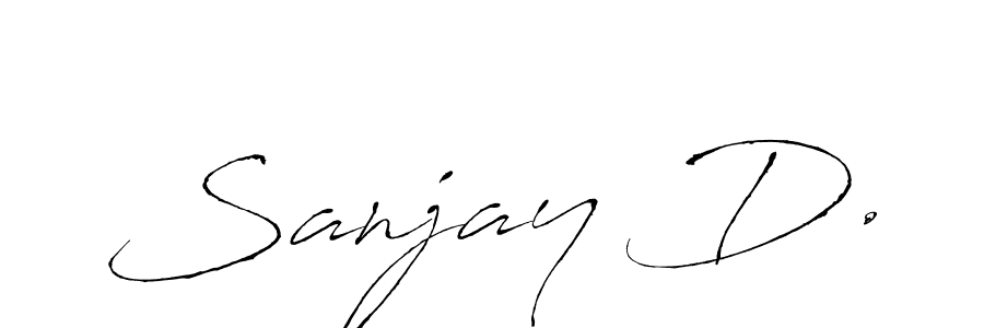 You should practise on your own different ways (Antro_Vectra) to write your name (Sanjay D.) in signature. don't let someone else do it for you. Sanjay D. signature style 6 images and pictures png