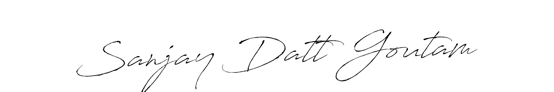 Make a beautiful signature design for name Sanjay Datt Goutam. With this signature (Antro_Vectra) style, you can create a handwritten signature for free. Sanjay Datt Goutam signature style 6 images and pictures png
