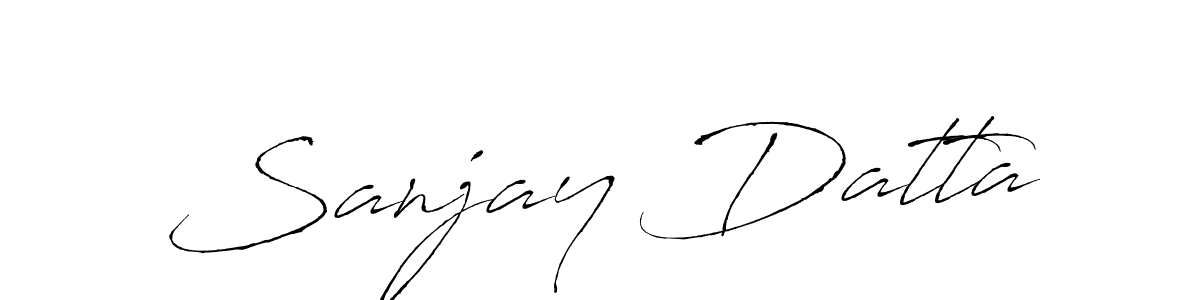 Make a beautiful signature design for name Sanjay Datta. With this signature (Antro_Vectra) style, you can create a handwritten signature for free. Sanjay Datta signature style 6 images and pictures png