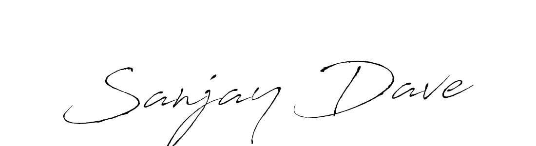 Make a beautiful signature design for name Sanjay Dave. With this signature (Antro_Vectra) style, you can create a handwritten signature for free. Sanjay Dave signature style 6 images and pictures png