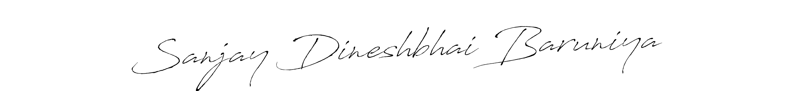 Also we have Sanjay Dineshbhai Baruniya name is the best signature style. Create professional handwritten signature collection using Antro_Vectra autograph style. Sanjay Dineshbhai Baruniya signature style 6 images and pictures png