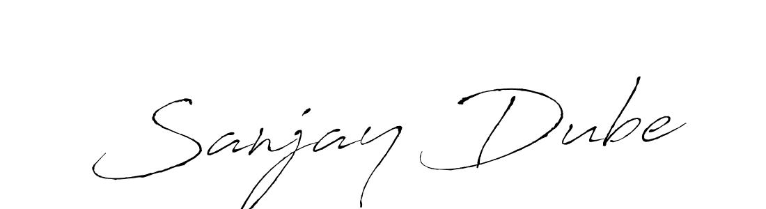 Design your own signature with our free online signature maker. With this signature software, you can create a handwritten (Antro_Vectra) signature for name Sanjay Dube. Sanjay Dube signature style 6 images and pictures png