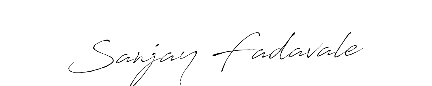 Sanjay Fadavale stylish signature style. Best Handwritten Sign (Antro_Vectra) for my name. Handwritten Signature Collection Ideas for my name Sanjay Fadavale. Sanjay Fadavale signature style 6 images and pictures png