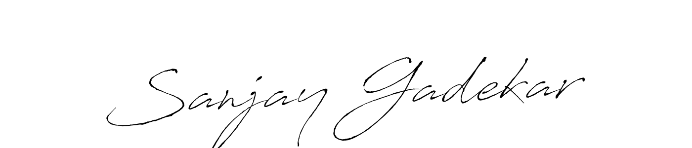 Sanjay Gadekar stylish signature style. Best Handwritten Sign (Antro_Vectra) for my name. Handwritten Signature Collection Ideas for my name Sanjay Gadekar. Sanjay Gadekar signature style 6 images and pictures png