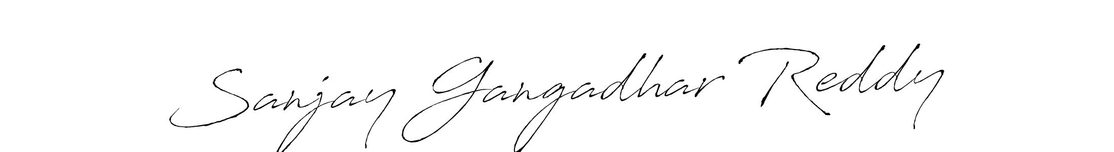 Use a signature maker to create a handwritten signature online. With this signature software, you can design (Antro_Vectra) your own signature for name Sanjay Gangadhar Reddy. Sanjay Gangadhar Reddy signature style 6 images and pictures png