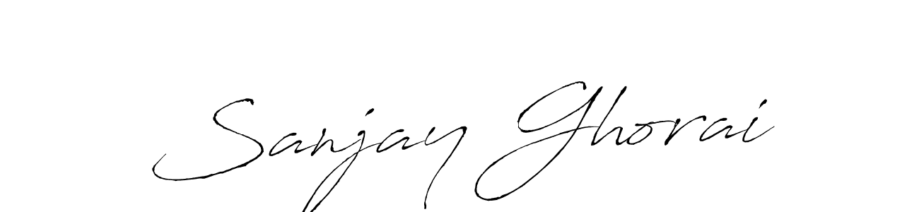 How to make Sanjay Ghorai name signature. Use Antro_Vectra style for creating short signs online. This is the latest handwritten sign. Sanjay Ghorai signature style 6 images and pictures png
