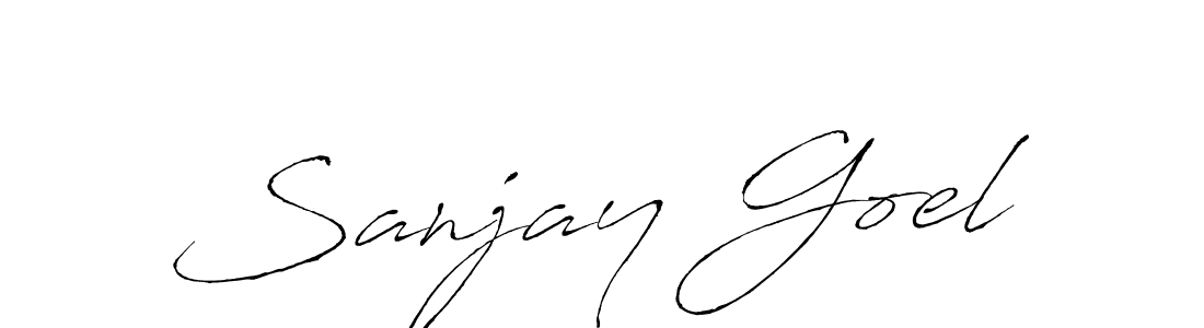 How to make Sanjay Goel signature? Antro_Vectra is a professional autograph style. Create handwritten signature for Sanjay Goel name. Sanjay Goel signature style 6 images and pictures png