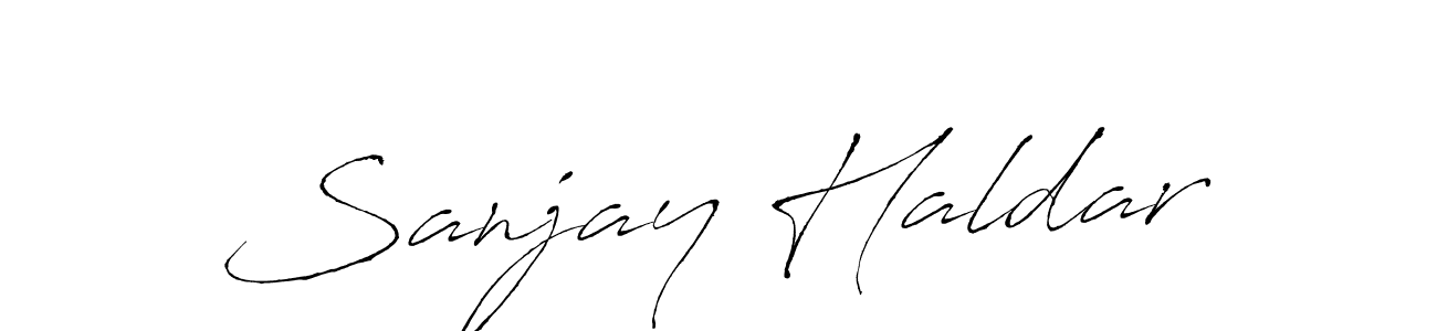 Use a signature maker to create a handwritten signature online. With this signature software, you can design (Antro_Vectra) your own signature for name Sanjay Haldar. Sanjay Haldar signature style 6 images and pictures png