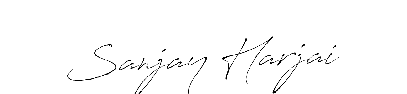 Design your own signature with our free online signature maker. With this signature software, you can create a handwritten (Antro_Vectra) signature for name Sanjay Harjai. Sanjay Harjai signature style 6 images and pictures png