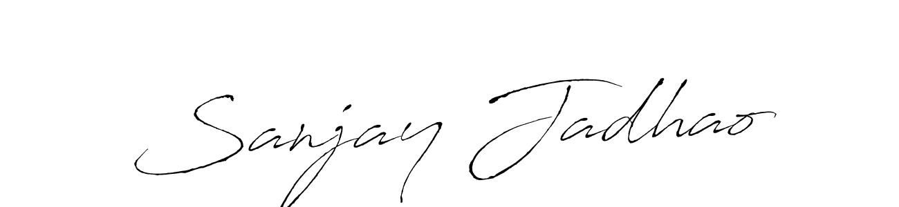 if you are searching for the best signature style for your name Sanjay Jadhao. so please give up your signature search. here we have designed multiple signature styles  using Antro_Vectra. Sanjay Jadhao signature style 6 images and pictures png