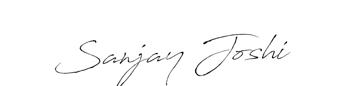 Sanjay Joshi stylish signature style. Best Handwritten Sign (Antro_Vectra) for my name. Handwritten Signature Collection Ideas for my name Sanjay Joshi. Sanjay Joshi signature style 6 images and pictures png