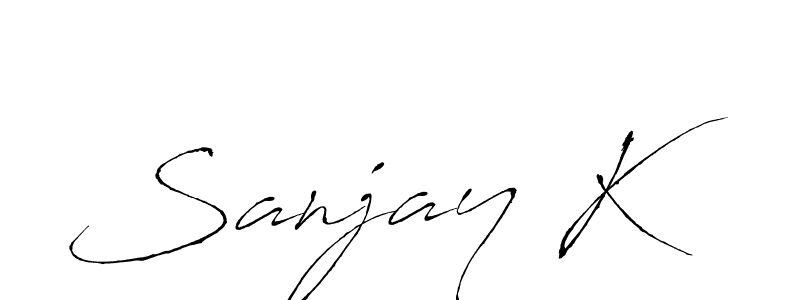 Also You can easily find your signature by using the search form. We will create Sanjay K name handwritten signature images for you free of cost using Antro_Vectra sign style. Sanjay K signature style 6 images and pictures png