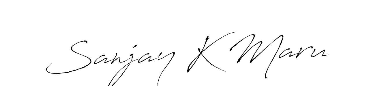 The best way (Antro_Vectra) to make a short signature is to pick only two or three words in your name. The name Sanjay K Maru include a total of six letters. For converting this name. Sanjay K Maru signature style 6 images and pictures png