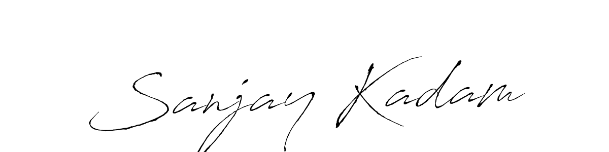 How to make Sanjay Kadam name signature. Use Antro_Vectra style for creating short signs online. This is the latest handwritten sign. Sanjay Kadam signature style 6 images and pictures png