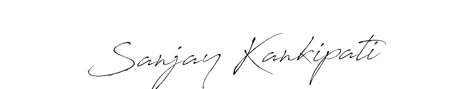 Make a beautiful signature design for name Sanjay Kankipati. With this signature (Antro_Vectra) style, you can create a handwritten signature for free. Sanjay Kankipati signature style 6 images and pictures png