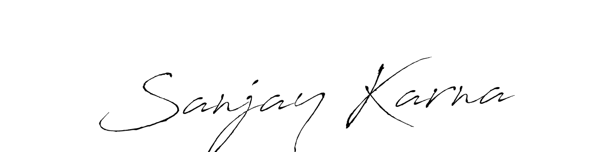 It looks lik you need a new signature style for name Sanjay Karna. Design unique handwritten (Antro_Vectra) signature with our free signature maker in just a few clicks. Sanjay Karna signature style 6 images and pictures png