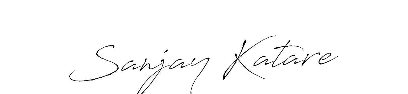 How to make Sanjay Katare name signature. Use Antro_Vectra style for creating short signs online. This is the latest handwritten sign. Sanjay Katare signature style 6 images and pictures png