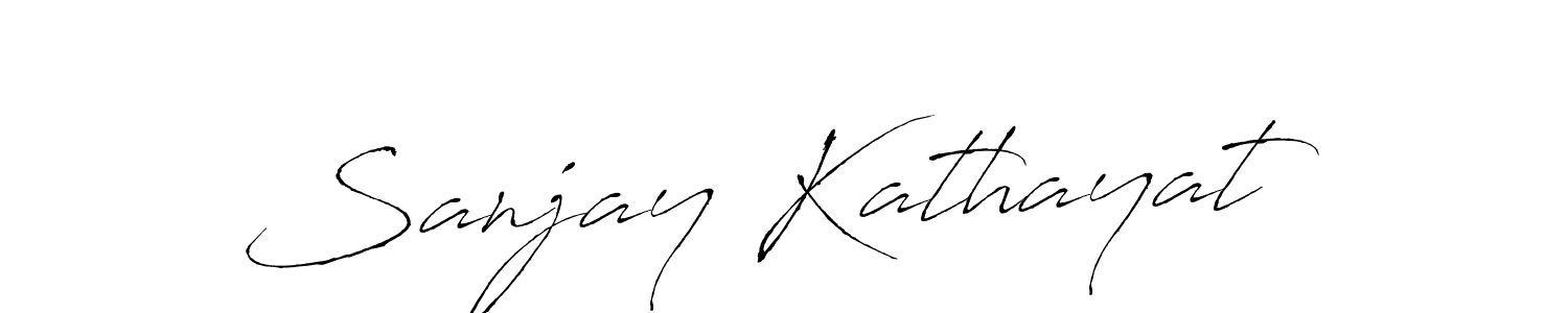 Design your own signature with our free online signature maker. With this signature software, you can create a handwritten (Antro_Vectra) signature for name Sanjay Kathayat. Sanjay Kathayat signature style 6 images and pictures png