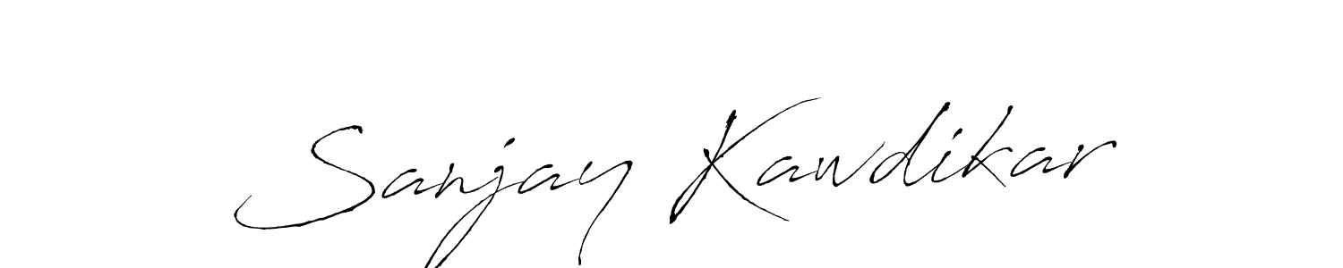 Design your own signature with our free online signature maker. With this signature software, you can create a handwritten (Antro_Vectra) signature for name Sanjay Kawdikar. Sanjay Kawdikar signature style 6 images and pictures png