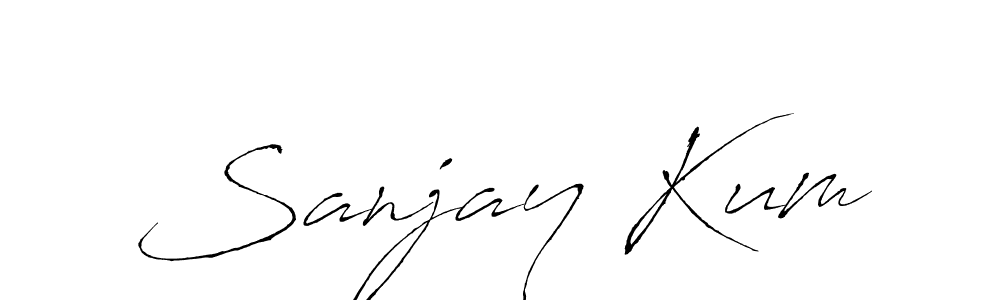 Use a signature maker to create a handwritten signature online. With this signature software, you can design (Antro_Vectra) your own signature for name Sanjay Kum. Sanjay Kum signature style 6 images and pictures png