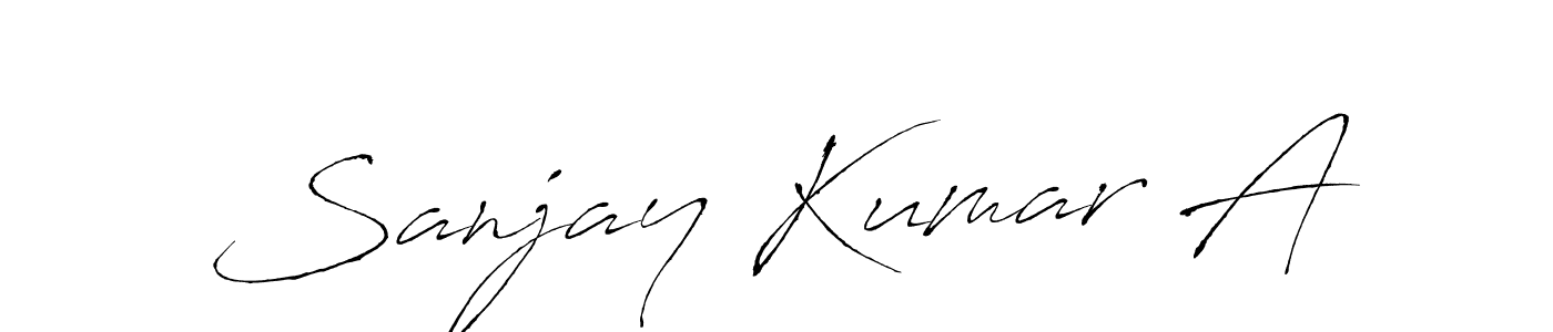 Also we have Sanjay Kumar A name is the best signature style. Create professional handwritten signature collection using Antro_Vectra autograph style. Sanjay Kumar A signature style 6 images and pictures png