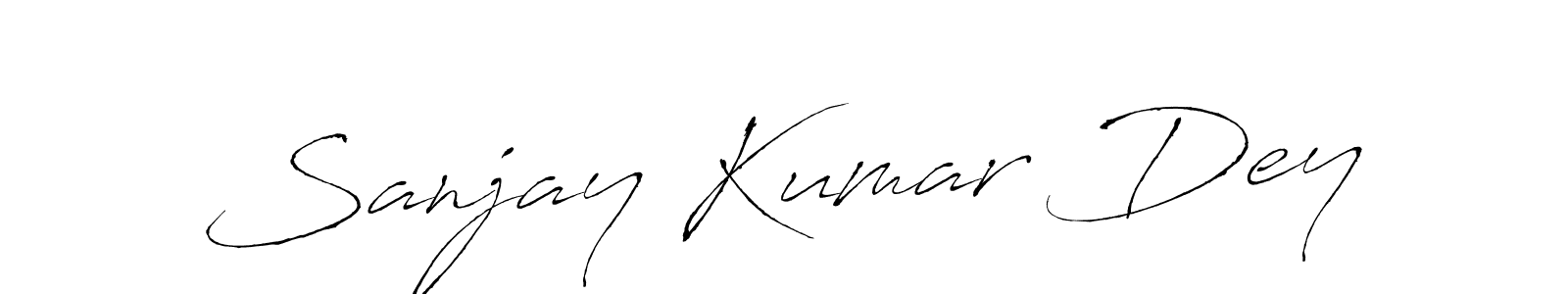 You should practise on your own different ways (Antro_Vectra) to write your name (Sanjay Kumar Dey) in signature. don't let someone else do it for you. Sanjay Kumar Dey signature style 6 images and pictures png