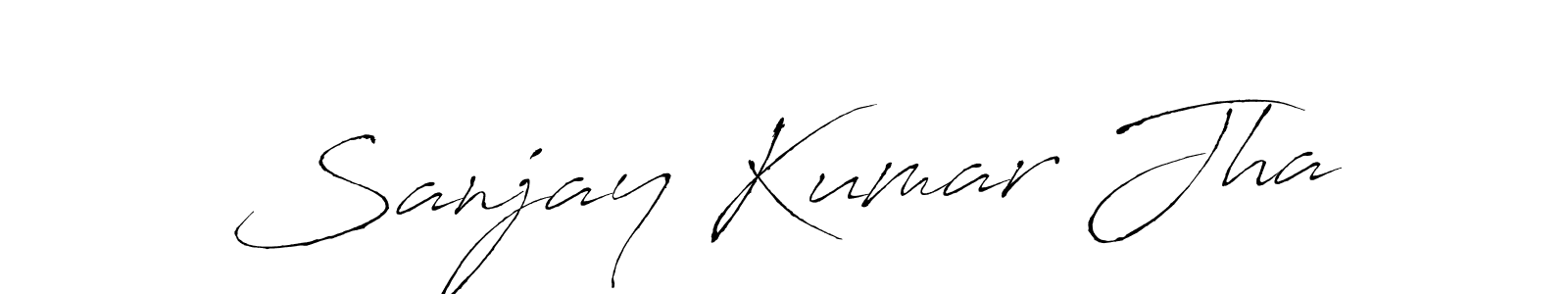 Sanjay Kumar Jha stylish signature style. Best Handwritten Sign (Antro_Vectra) for my name. Handwritten Signature Collection Ideas for my name Sanjay Kumar Jha. Sanjay Kumar Jha signature style 6 images and pictures png