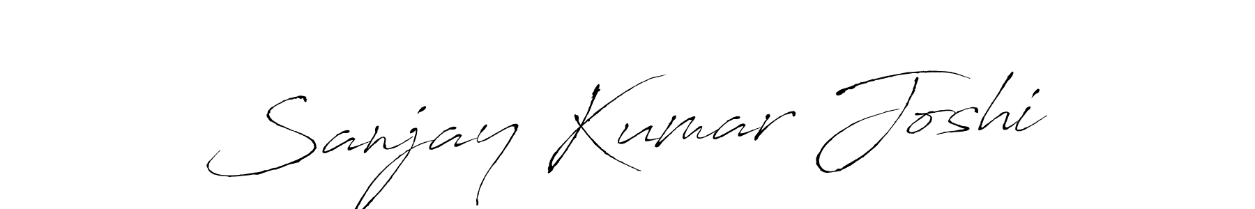 Create a beautiful signature design for name Sanjay Kumar Joshi. With this signature (Antro_Vectra) fonts, you can make a handwritten signature for free. Sanjay Kumar Joshi signature style 6 images and pictures png