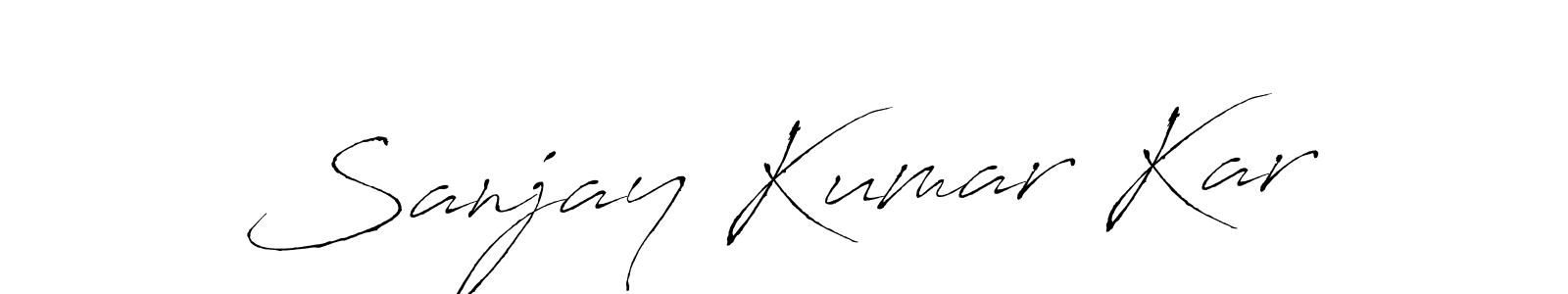 Similarly Antro_Vectra is the best handwritten signature design. Signature creator online .You can use it as an online autograph creator for name Sanjay Kumar Kar. Sanjay Kumar Kar signature style 6 images and pictures png