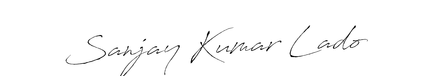 Make a beautiful signature design for name Sanjay Kumar Lado. With this signature (Antro_Vectra) style, you can create a handwritten signature for free. Sanjay Kumar Lado signature style 6 images and pictures png