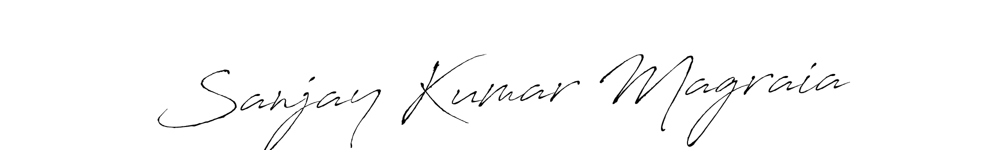 Sanjay Kumar Magraia stylish signature style. Best Handwritten Sign (Antro_Vectra) for my name. Handwritten Signature Collection Ideas for my name Sanjay Kumar Magraia. Sanjay Kumar Magraia signature style 6 images and pictures png