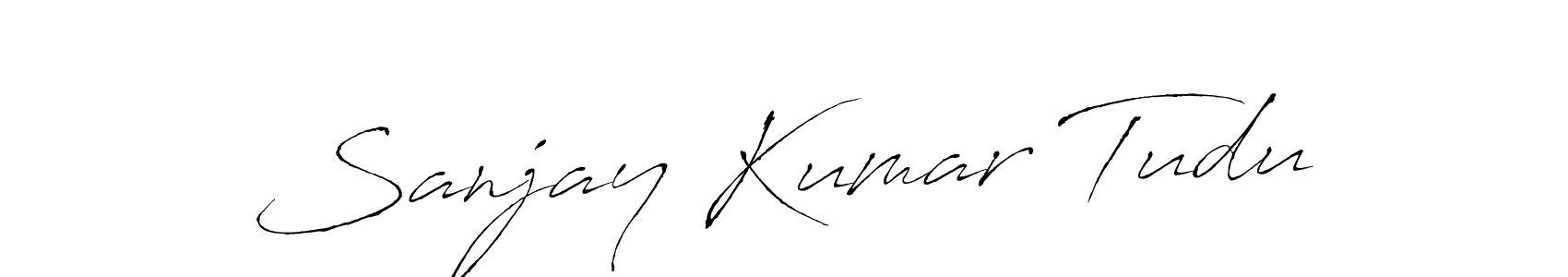 You should practise on your own different ways (Antro_Vectra) to write your name (Sanjay Kumar Tudu) in signature. don't let someone else do it for you. Sanjay Kumar Tudu signature style 6 images and pictures png