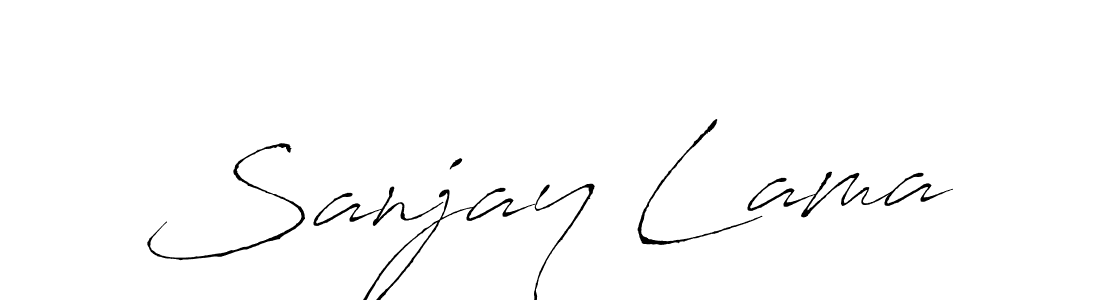 The best way (Antro_Vectra) to make a short signature is to pick only two or three words in your name. The name Sanjay Lama include a total of six letters. For converting this name. Sanjay Lama signature style 6 images and pictures png