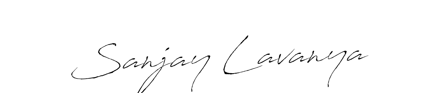 Design your own signature with our free online signature maker. With this signature software, you can create a handwritten (Antro_Vectra) signature for name Sanjay Lavanya. Sanjay Lavanya signature style 6 images and pictures png