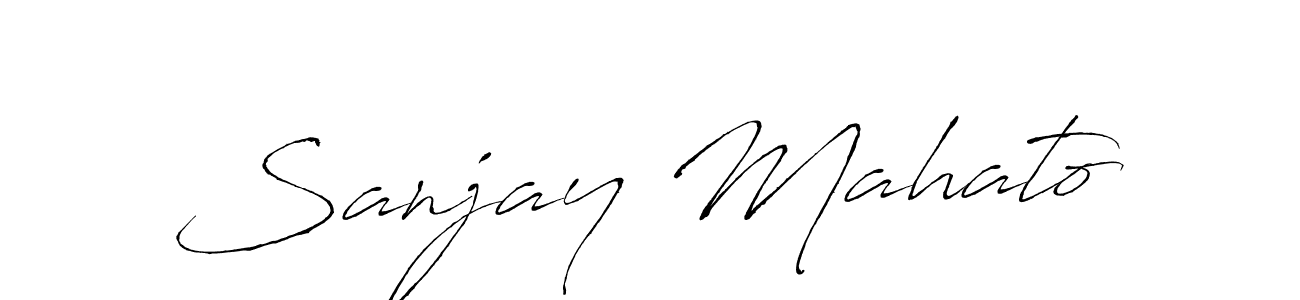 Use a signature maker to create a handwritten signature online. With this signature software, you can design (Antro_Vectra) your own signature for name Sanjay Mahato. Sanjay Mahato signature style 6 images and pictures png