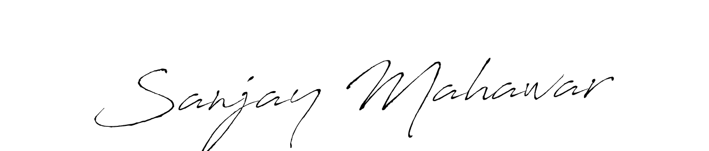 Sanjay Mahawar stylish signature style. Best Handwritten Sign (Antro_Vectra) for my name. Handwritten Signature Collection Ideas for my name Sanjay Mahawar. Sanjay Mahawar signature style 6 images and pictures png