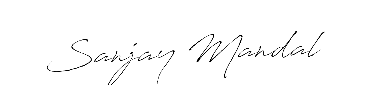 Use a signature maker to create a handwritten signature online. With this signature software, you can design (Antro_Vectra) your own signature for name Sanjay Mandal. Sanjay Mandal signature style 6 images and pictures png