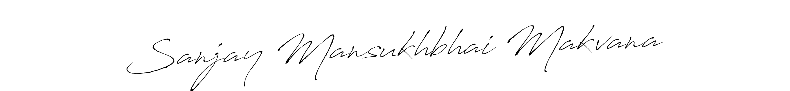 Make a beautiful signature design for name Sanjay Mansukhbhai Makvana. With this signature (Antro_Vectra) style, you can create a handwritten signature for free. Sanjay Mansukhbhai Makvana signature style 6 images and pictures png