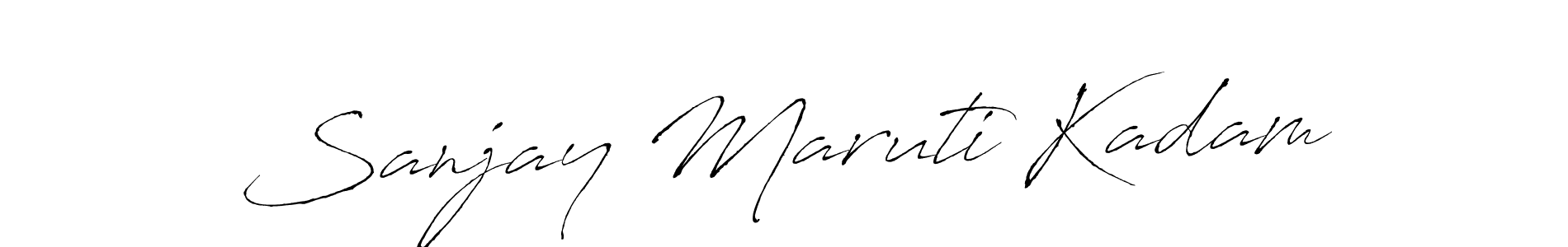 Design your own signature with our free online signature maker. With this signature software, you can create a handwritten (Antro_Vectra) signature for name Sanjay Maruti Kadam. Sanjay Maruti Kadam signature style 6 images and pictures png